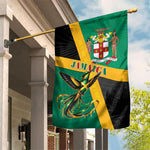 Jamaica Independence Day Garden Flag Coat Of Arms With Doctor Bird Tropical Vibes