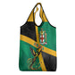 Jamaica Independence Day Grocery Bag Coat Of Arms With Doctor Bird Tropical Vibes