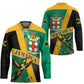 Jamaica Independence Day Hockey Jersey Coat Of Arms With Doctor Bird Tropical Vibes