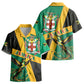 Jamaica Independence Day Kid Hawaiian Shirt Coat Of Arms With Doctor Bird Tropical Vibes LT05