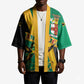 Jamaica Independence Day Kimono Coat Of Arms With Doctor Bird Tropical Vibes