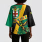 Jamaica Independence Day Kimono Sleeve Blouse Coat Of Arms With Doctor Bird Tropical Vibes