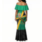 Jamaica Independence Day Mermaid Dress Coat Of Arms With Doctor Bird Tropical Vibes