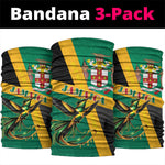 Jamaica Independence Day Neck Gaiter Coat Of Arms With Doctor Bird Tropical Vibes