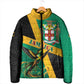 Jamaica Independence Day Padded Jacket Coat Of Arms With Doctor Bird Tropical Vibes