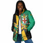 Jamaica Independence Day Padded Jacket Coat Of Arms With Doctor Bird Tropical Vibes