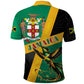 Jamaica Independence Day Polo Shirt Coat Of Arms With Doctor Bird Tropical Vibes