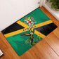 Jamaica Independence Day Rubber Doormat Coat Of Arms With Doctor Bird Tropical Vibes
