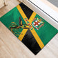 Jamaica Independence Day Rubber Doormat Coat Of Arms With Doctor Bird Tropical Vibes