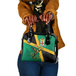 Jamaica Independence Day Shoulder Handbag Coat Of Arms With Doctor Bird Tropical Vibes