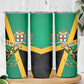Jamaica Independence Day Skinny Tumbler Coat Of Arms With Doctor Bird Tropical Vibes