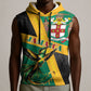 Jamaica Independence Day Sleeveless Hoodie Coat Of Arms With Doctor Bird Tropical Vibes