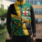 Jamaica Independence Day Sleeveless Puffer Jacket Coat Of Arms With Doctor Bird Tropical Vibes