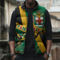Jamaica Independence Day Sleeveless Puffer Jacket Coat Of Arms With Doctor Bird Tropical Vibes