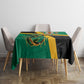 Jamaica Independence Day Tablecloth Coat Of Arms With Doctor Bird Tropical Vibes