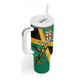 Jamaica Independence Day Tumbler With Handle Coat Of Arms With Doctor Bird Tropical Vibes