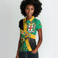 Jamaica Independence Day Women Polo Shirt Coat Of Arms With Doctor Bird Tropical Vibes