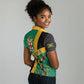 Jamaica Independence Day Women Polo Shirt Coat Of Arms With Doctor Bird Tropical Vibes