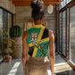 Jamaica Independence Day Women Sleeveless Polo Shirt Coat Of Arms With Doctor Bird Tropical Vibes