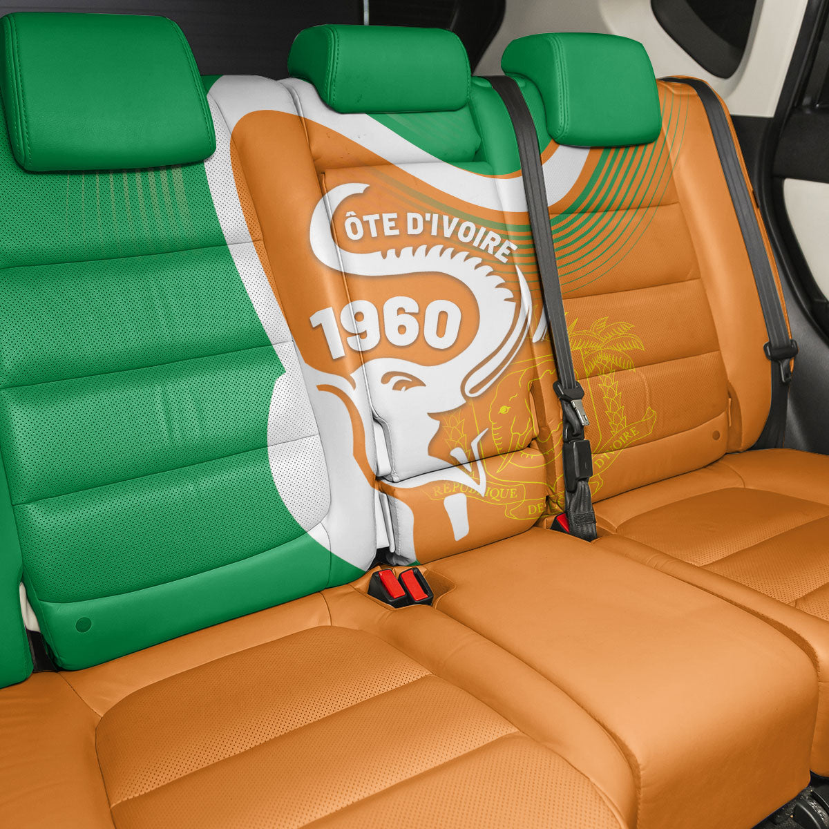 Ivory Coast 1960 Back Car Seat Cover Happy Independence Day