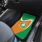 Personalized Ivory Coast 1960 Car Mats Happy Independence Day