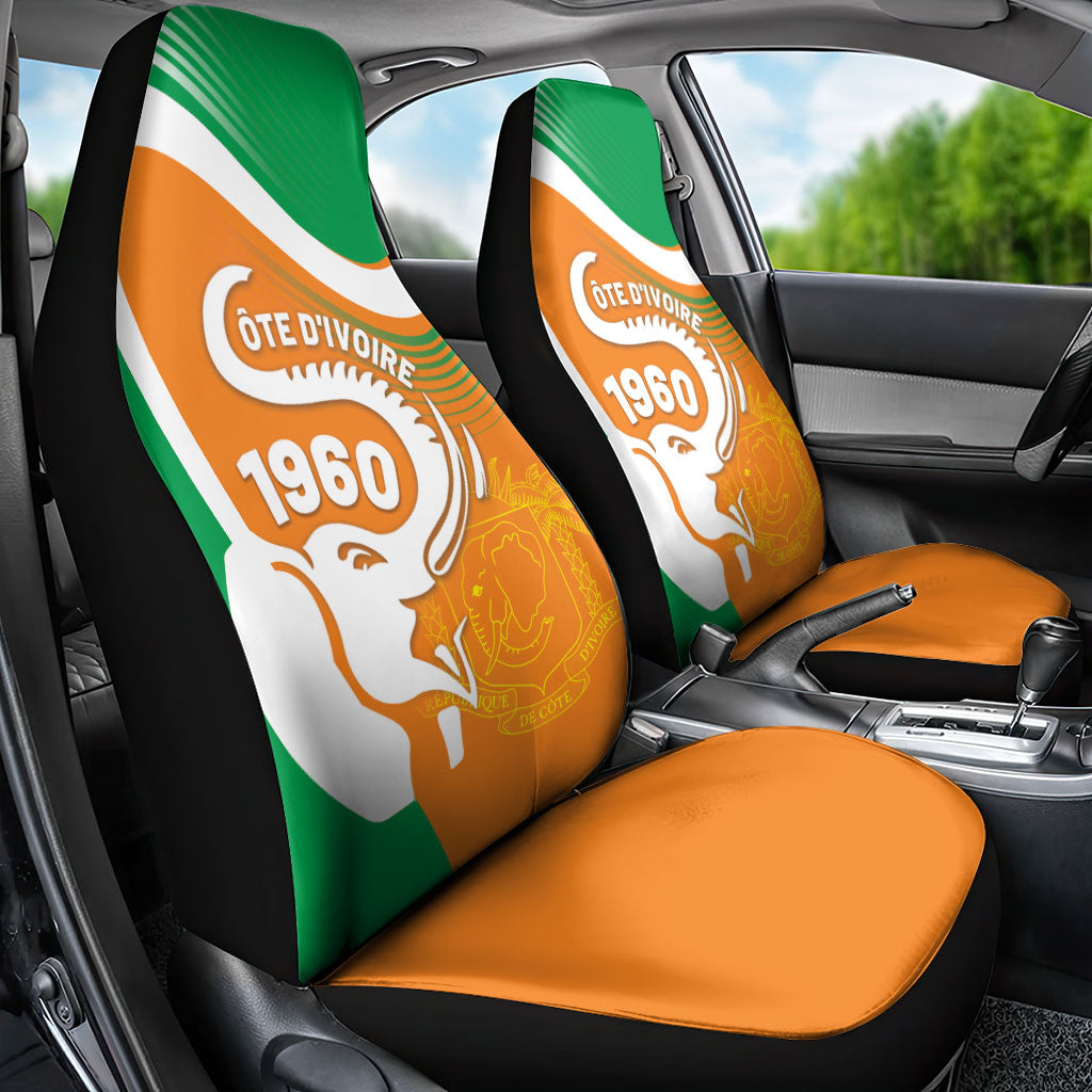 Ivory Coast 1960 Car Seat Cover Happy Independence Day
