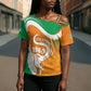 Personalized Ivory Coast 1960 Cross Shoulder Shirt Happy Independence Day