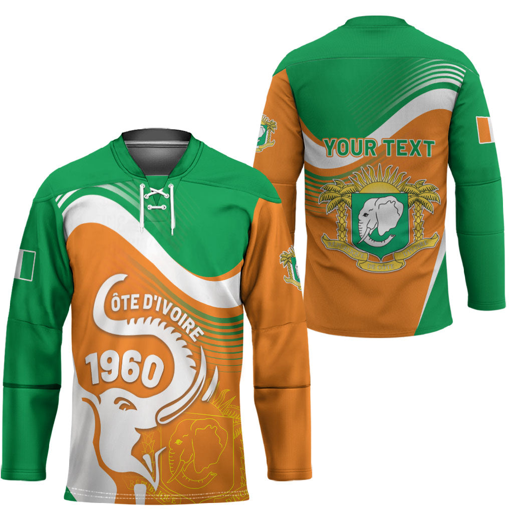 Personalized Ivory Coast 1960 Hockey Jersey Happy Independence Day