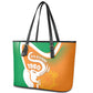 Ivory Coast 1960 Leather Tote Bag Happy Independence Day