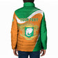 Personalized Ivory Coast 1960 Padded Jacket Happy Independence Day