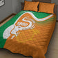 Ivory Coast 1960 Quilt Bed Set Happy Independence Day