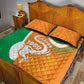 Ivory Coast 1960 Quilt Bed Set Happy Independence Day