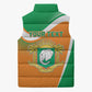 Personalized Ivory Coast 1960 Sleeveless Puffer Jacket Happy Independence Day