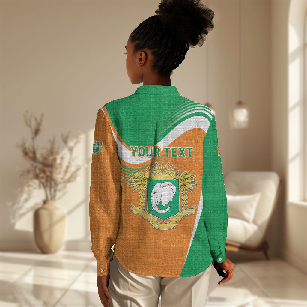 Personalized Ivory Coast 1960 Women Casual Shirt Happy Independence Day