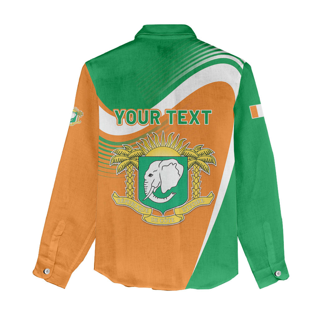 Personalized Ivory Coast 1960 Women Casual Shirt Happy Independence Day