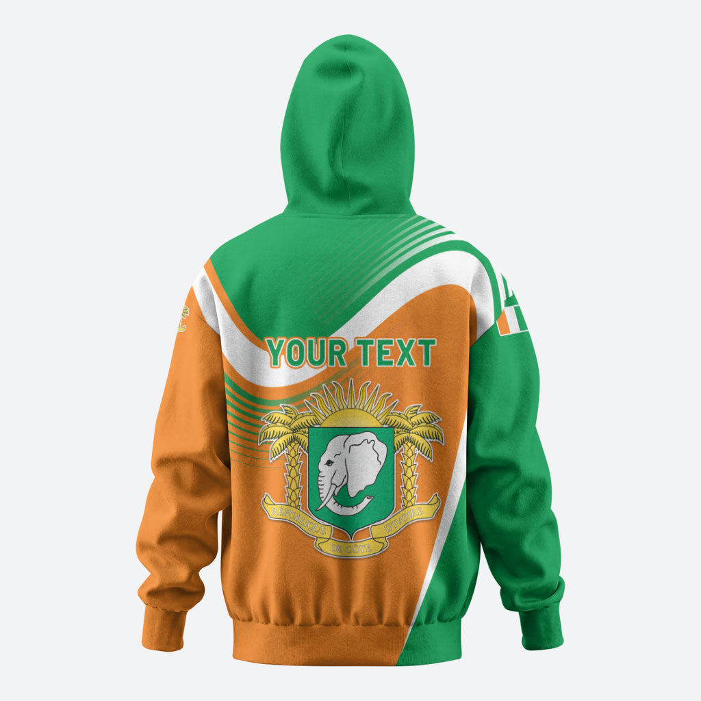 Personalized Ivory Coast 1960 Zip Hoodie Happy Independence Day