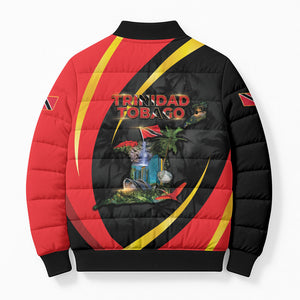 Trinidad And Tobago Independence Day Bomber Puffer Jacket Two Islands One Nation Endless Pride