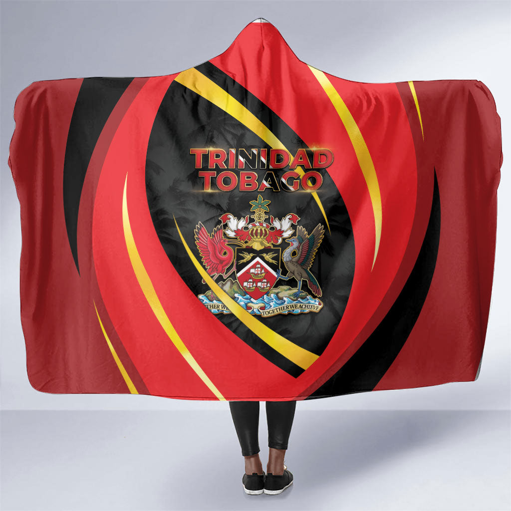 Trinidad And Tobago Independence Day Hooded Blanket Two Islands One Nation Endless Pride