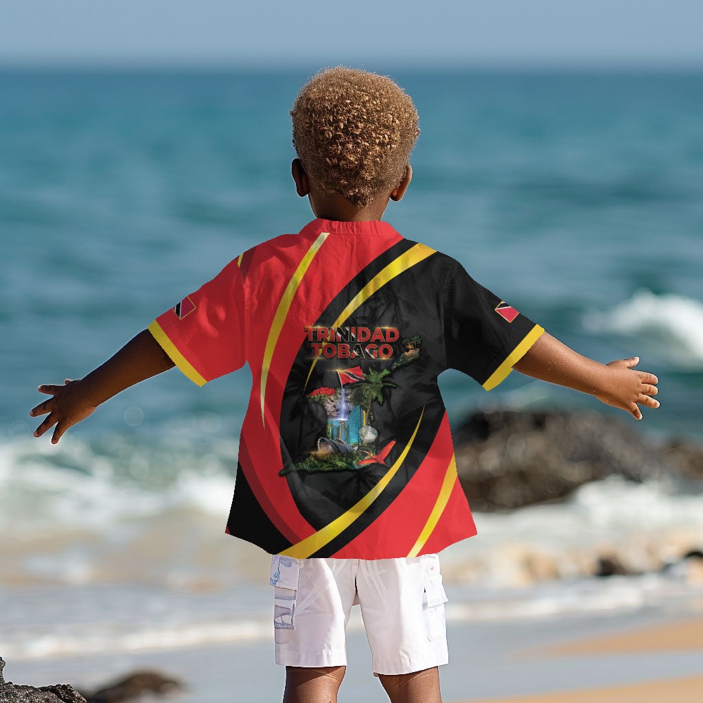 Trinidad And Tobago Independence Day Kid Hawaiian Shirt Two