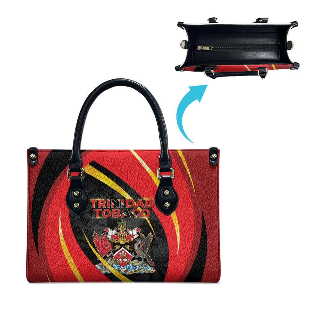 Trinidad And Tobago Independence Day Leather Bag Two Islands One Nation Endless Pride