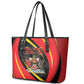 Trinidad And Tobago Independence Day Leather Tote Bag Two Islands One Nation Endless Pride
