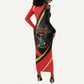 Trinidad And Tobago Independence Day Long Sleeve Bodycon Dress Two Islands One Nation Endless Pride
