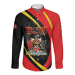 Trinidad And Tobago Independence Day Long Sleeve Button Shirt Two Islands One Nation Endless Pride