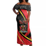 Trinidad And Tobago Independence Day Off Shoulder Maxi Dress Two Islands One Nation Endless Pride