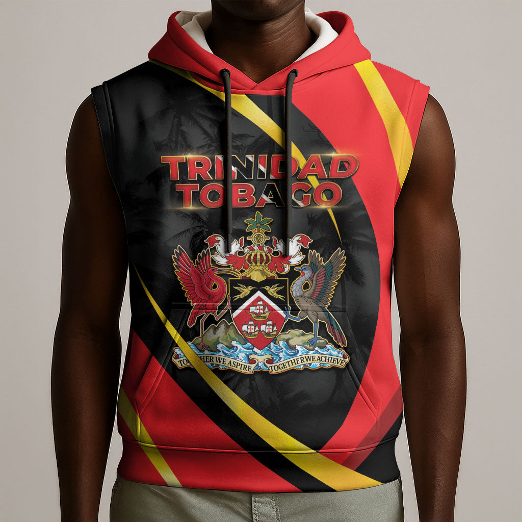 Trinidad And Tobago Independence Day Sleeveless Hoodie Two Islands One Nation Endless Pride