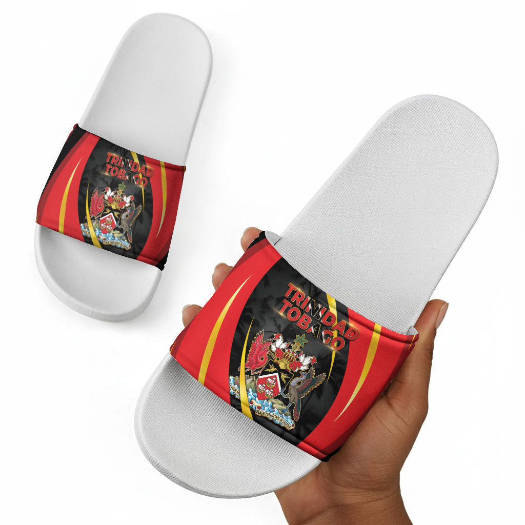 Trinidad And Tobago Independence Day Slide Sandals Two Islands One Nation Endless Pride