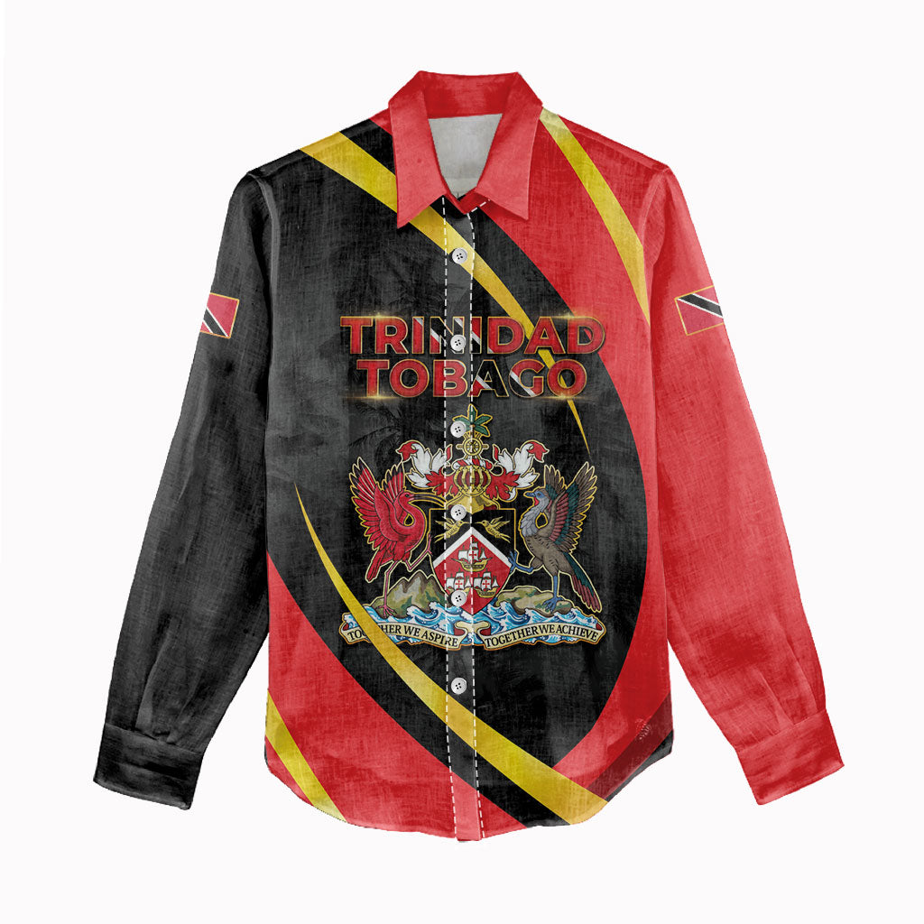 Trinidad And Tobago Independence Day Women Casual Shirt Two Islands One Nation Endless Pride