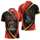 Trinidad And Tobago Independence Day Zipper Polo Shirt Two Islands One Nation Endless Pride