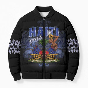 Haiti 1804 Bomber Puffer Jacket Haitian Heritage Month