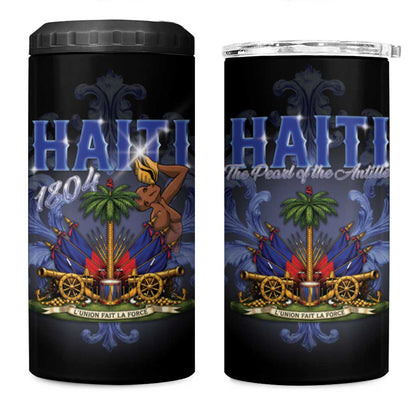 Haiti 1804 4 in 1 Can Cooler Tumbler Haitian Heritage Month